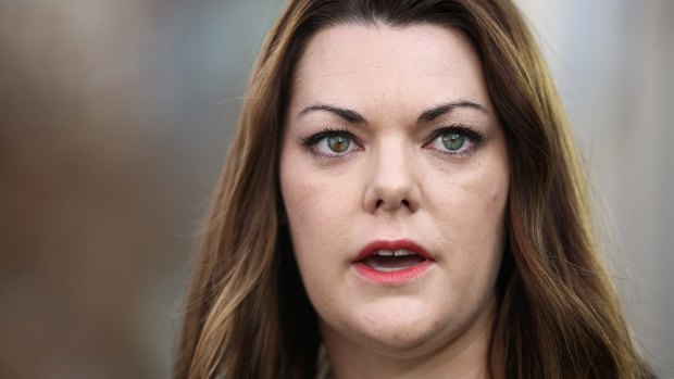 Sarah Hanson-Young says David Leyonhjelm hurled sexist abuse at her during a debate on violence against women. 