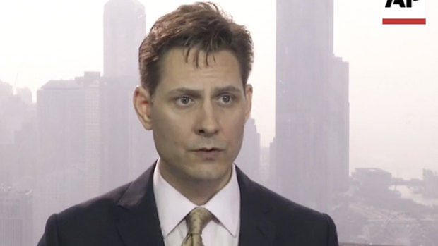 Michael Kovrig, an adviser with the International Crisis Group, a Brussels-based non-governmental organisation, speaks during an interview in Hong Kong in March.