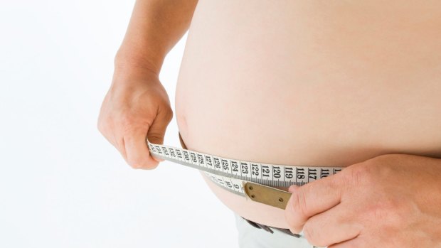 A fat belly is linked to a smaller brain.