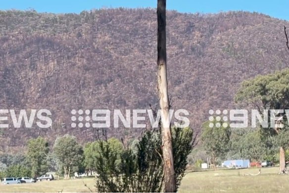 The property near Walwa where Monday's shooting took place.