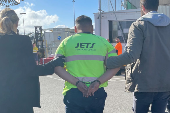 A Sydney baggage handler was arrested over an alleged 100kg cocaine import in October. South African police arrested five men over the weekend allegedly connected to the plot.