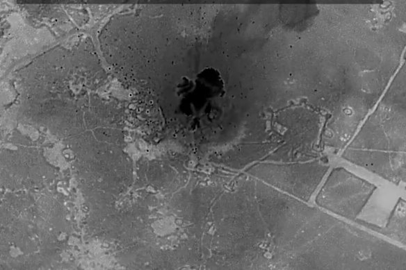 The US and its partner forces have carried out large-scale strikes against Islamic State group targets in Syria, the US Central Command has announced.