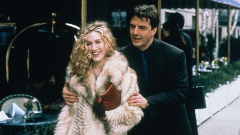 Mr. Big (Chris Noth) and Carrie (Sarah Jessica Parker) in Sex and City.