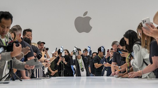 Attendees at this week’s Apple Event, the company’s annual celebration of mass consumerism.