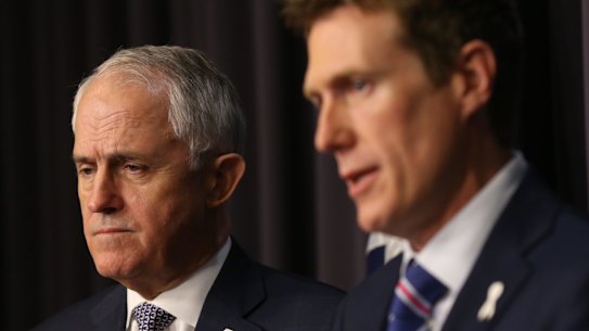 Then Attorney-General Christian Porter and then Prime Minister Malcolm Turnbull clashed over Turnbull's last-ditch plan to bring in the Governor-General.