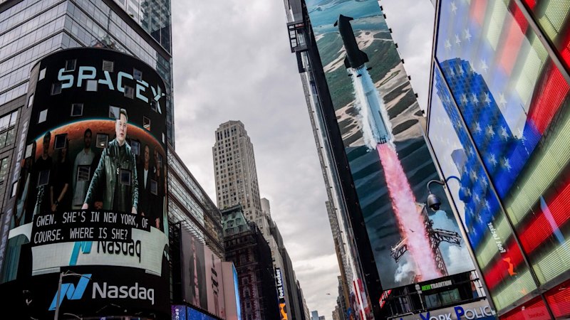 Elon Musk’s rocket company debuts on Wall Street