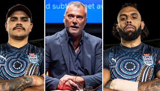 Latrell Mitchell, Stan Grant and Josh Addo-Carr.