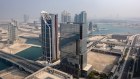Office buildings in the Abu Dhabi Global Market (ADGM) in the United Arab Emirates.
