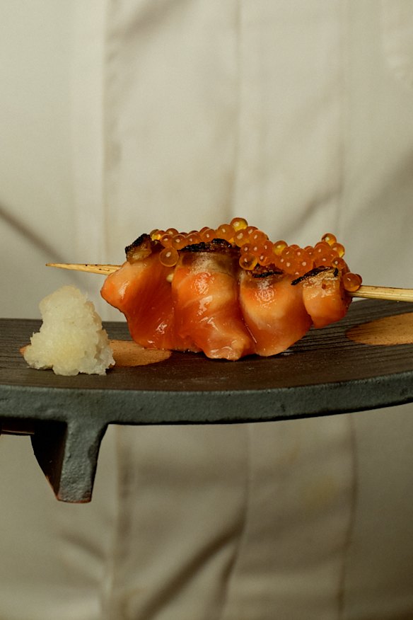 Ocean trout skewer.