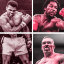 (Clockwise from left) Muhammad Ali, Lennox Lewis, Mike Tyson and Oleksandr Usyk.