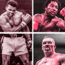 (Clockwise from left) Muhammad Ali, Lennox Lewis, Mike Tyson and Oleksandr Usyk.