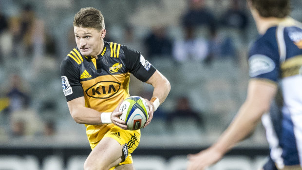The Brumbies will be wary of Beauden Barrett on Friday.
