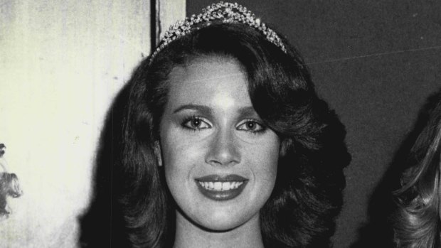 Ms Cobby was a beauty pageant winner. She is pictured after winning Miss Western Suburbs in 1979.  