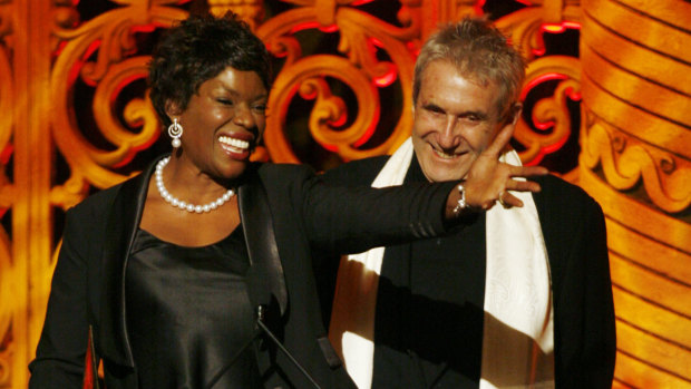 Harry M. Miller with Marcia Hines in 2007.