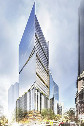 Charter Hall Group has bought 555 Collins Street (on the corner of King Street). 