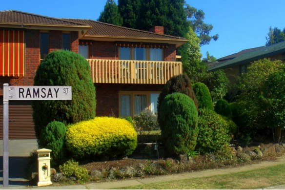 Homes on Pin Oak Court, Vermont South, aka Ramsay Street, Erinsborough.