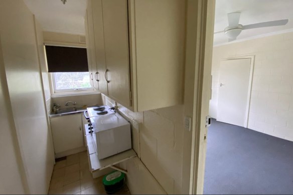 A studio apartment in Melbourne’s Preston is for rent for $235 a week.