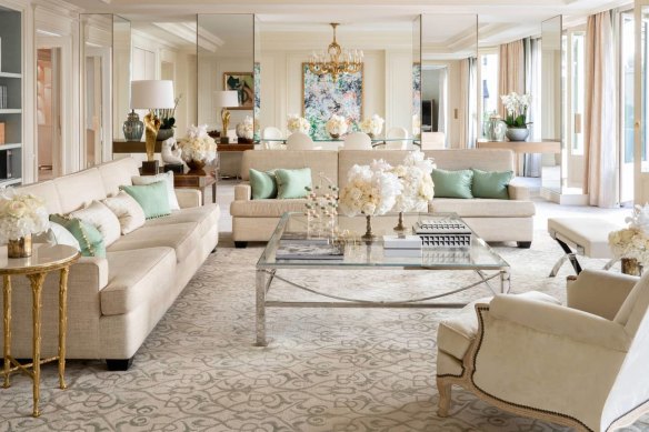 The illustrious Royal Suite at Hotel George V.