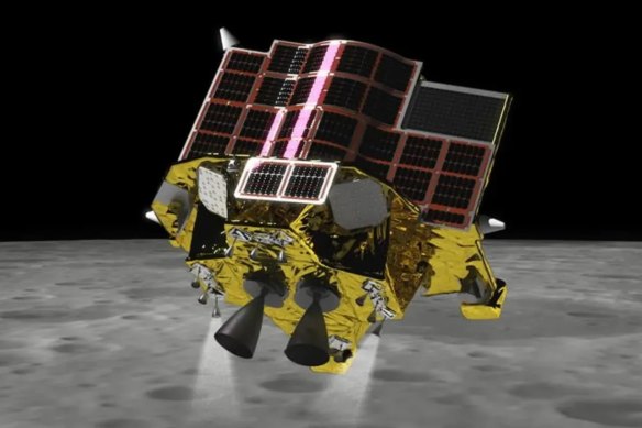 An artist impression of the Smart Lander for Investigating Moon, or SLIM.