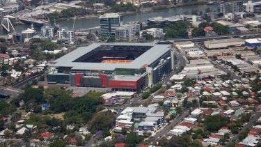 Suncorp Stadium in Brisbane, where the Blues go against the Maroons on Wednesday night.