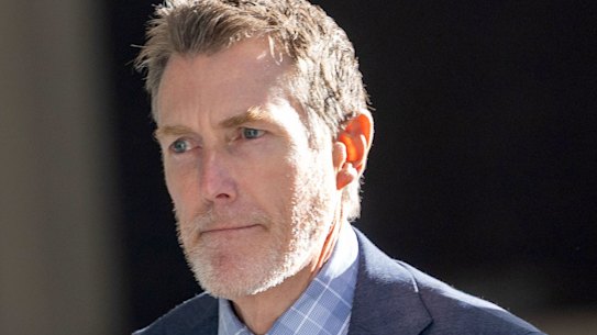 AFR Former Attorney-General Christian Porter, now working as a lawyer, enter the Perth District Court. 06 June, 2025. Photo:Trevor Collens AFR 