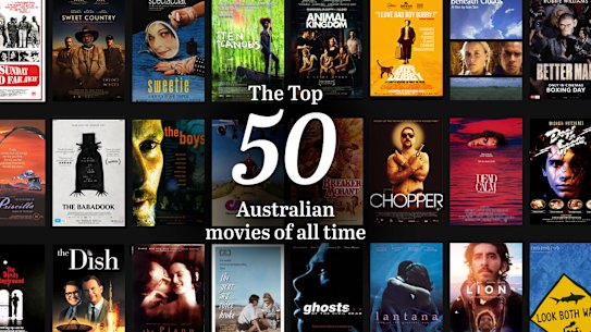 The top 50 Australian movies of all time: The logo over judges posters