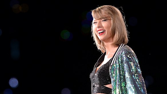 Taylor Swift performing at Suncorp Stadium on December 5, 2015.
