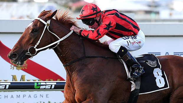 Tatts all folks: Divine Unicorn puts the opposition away in style at Doomben.