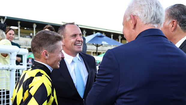 James McDonald and Chris Waller after the win.