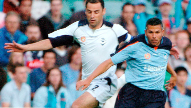 Once brothers: Kevin Muscat and Steve Corica go head-to-head in the Big Blue on Sunday. 