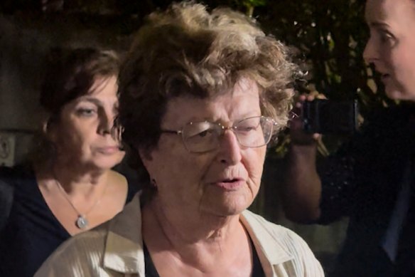 Larisa Kleytman, outside St Vincent’s Hospital in Darlinghurst, said her husband was among the victims.