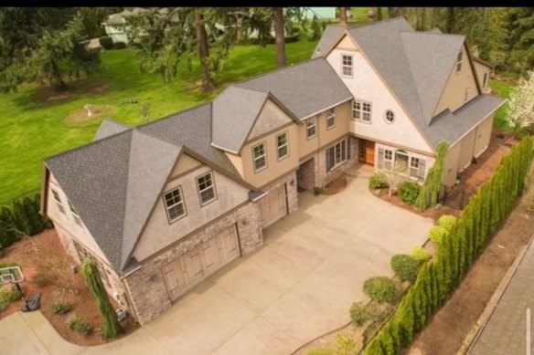 The home in Portland, Oregon, that White rents for Cvitash.