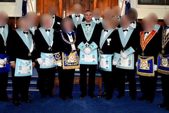 Senior freemason Travers Gascoigne assaulted his partner.