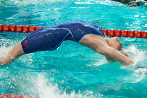 Katja Dedekind at the World Para Swimming Championships in Portugal in June 2022. 