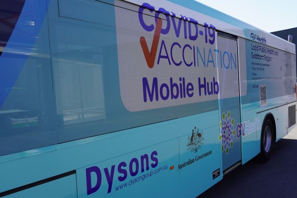 Mobile vaccine service “Jabba the Bus” will begin administering doses within days. 