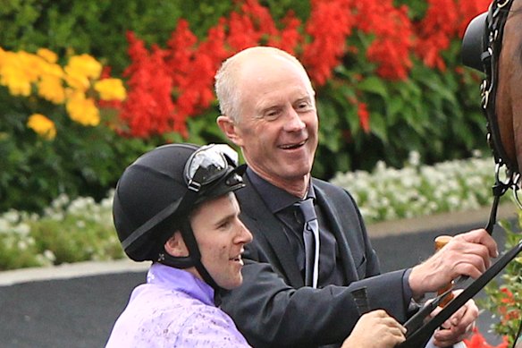 Trainer Danny Williams (right) is set for a big day at Wagga.