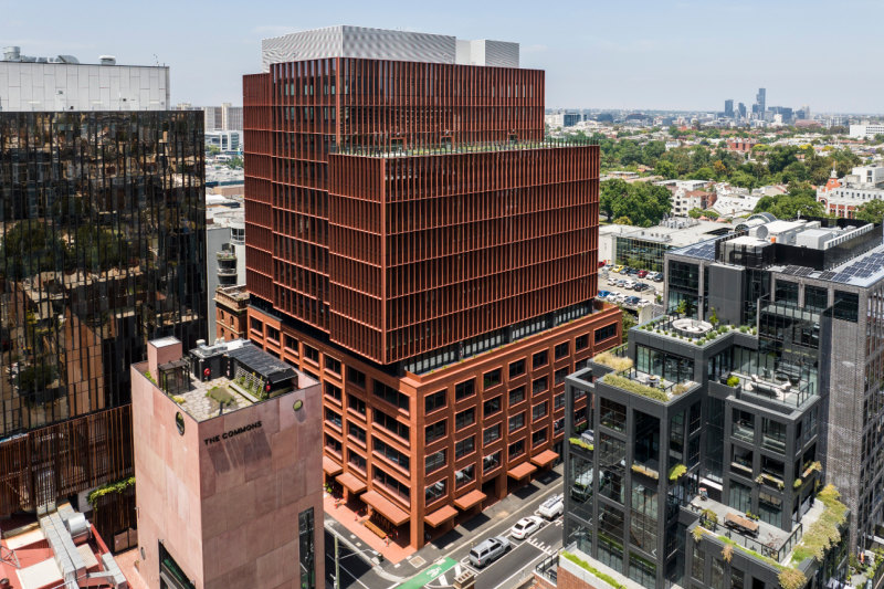 The T3 Collingwood office tower is fast attracting tenants now that it is fully built.