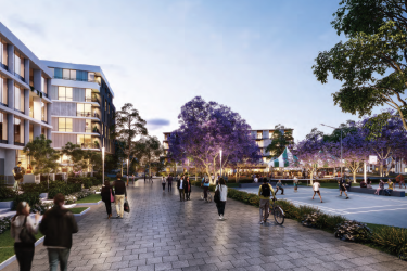 An artist impression of the redeveloped Riverwood Estate, released by the Department of Planning and Environment.