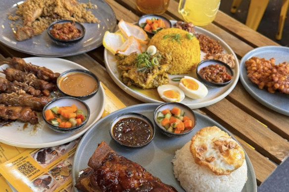 The nasi kuning manado at Kantin.
