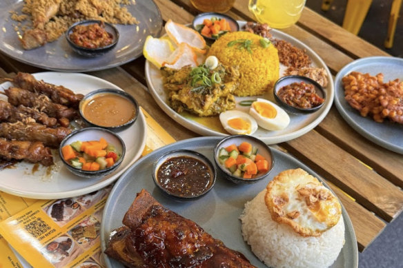 The nasi kuning manado at Kantin.
