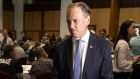 Former health minister Greg Hunt at a ceremony for victims of thalidomide poisoning in Parliament House last November.
