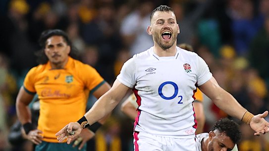 Luke Cowan-Dickie celebrates victory.