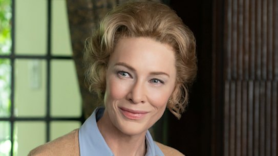 Cate Blanchett as Phyllis Schlafly in Mrs America.