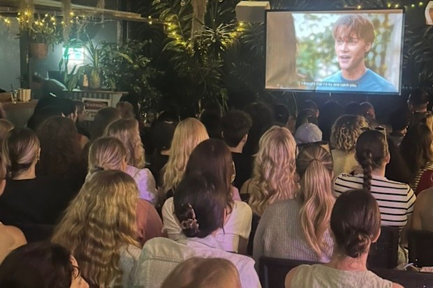 Inside one of The Chippo Hotel’s popular watch parties.