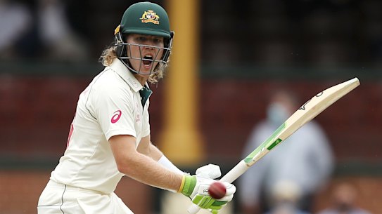 Ready to roll: Will Pucovski will hope for a big score against NSW, in a bid to push for a Test recall later in the summer.