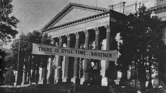 A deserted Melbourne in the 1959 film <i>On the Beach</i>.