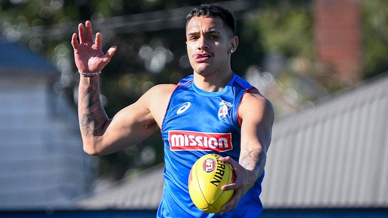 Bulldog Jamarra Ugle-Hagan at the scene of nightclub shooting