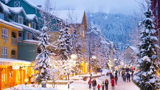 A white Christmas in Whistler.