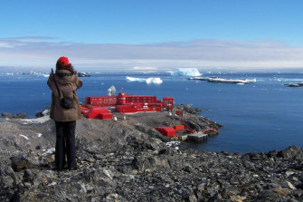 The Chilean Bernardo O'Higgins Station in Antarctica. 