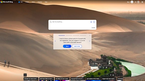 Microsoft has partnered with OpenAI to turn its Bing search engine into a chatbot.
